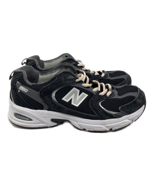 NEW BALANCE（ニューバランス）NEW BALANCE (ニューバランス) ローカットスニーカー ブラック×ホワイト サイズ:25.5の古着・服飾アイテム