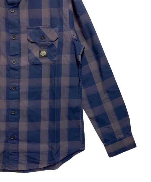 HARLEY-DAVIDSON（ハーレーダビッドソン）HARLEY-DAVIDSON (ハーレーダビッドソン) 長袖シャツ ネイビー サイズ:SIZE M 未使用品の古着・服飾アイテム