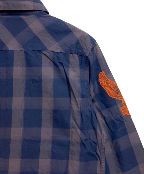 HARLEY-DAVIDSON（ハーレーダビッドソン）HARLEY-DAVIDSON (ハーレーダビッドソン) 長袖シャツ ネイビー サイズ:SIZE M 未使用品の古着・服飾アイテム