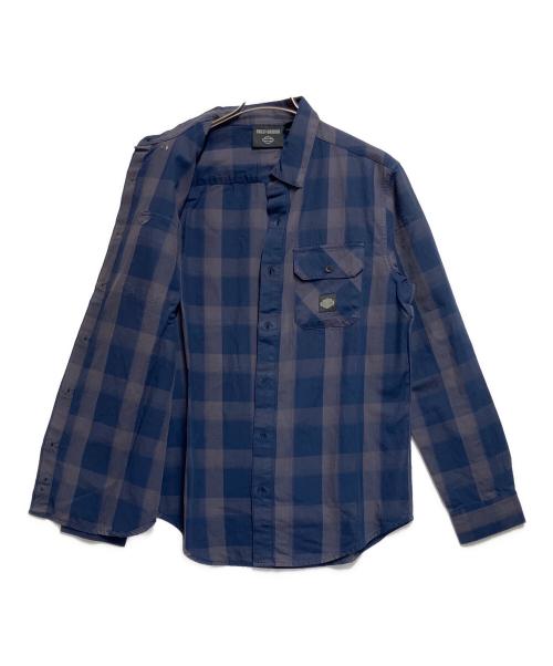 HARLEY-DAVIDSON（ハーレーダビッドソン）HARLEY-DAVIDSON (ハーレーダビッドソン) 長袖シャツ ネイビー サイズ:SIZE M 未使用品の古着・服飾アイテム
