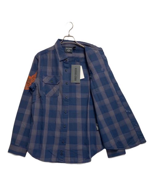 HARLEY-DAVIDSON（ハーレーダビッドソン）HARLEY-DAVIDSON (ハーレーダビッドソン) 長袖シャツ ネイビー サイズ:SIZE M 未使用品の古着・服飾アイテム