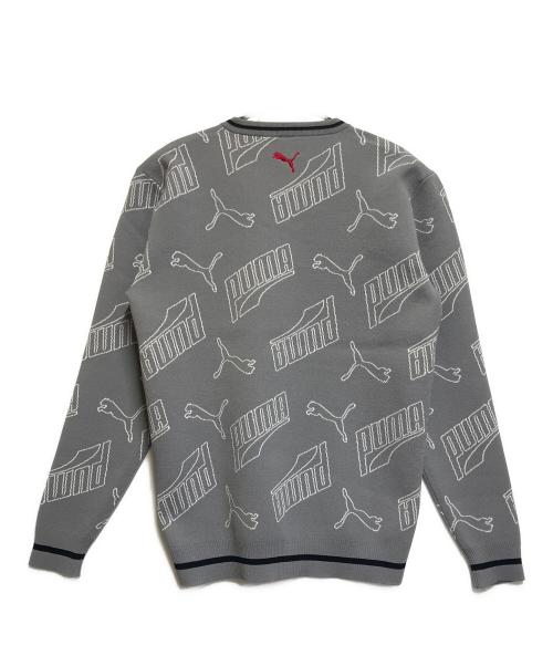 PUMA（プーマ）PUMA (プーマ) 薄手ニット ライトグレー サイズ:SIZE XL 未使用品の古着・服飾アイテム