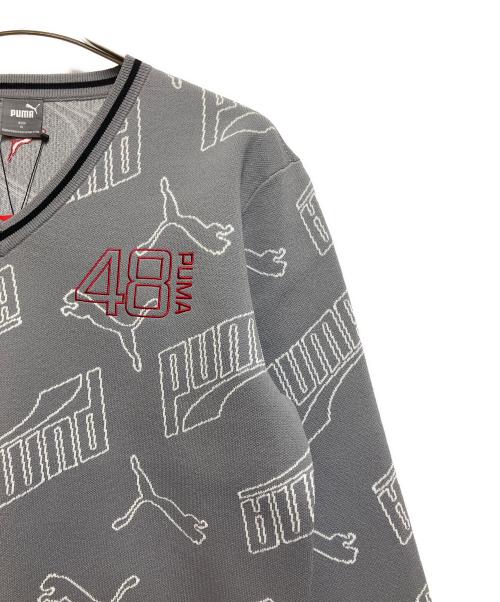 PUMA（プーマ）PUMA (プーマ) 薄手ニット ライトグレー サイズ:SIZE XL 未使用品の古着・服飾アイテム