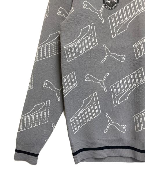 PUMA（プーマ）PUMA (プーマ) 薄手ニット ライトグレー サイズ:SIZE XL 未使用品の古着・服飾アイテム