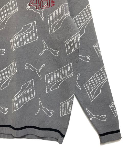 PUMA（プーマ）PUMA (プーマ) 薄手ニット ライトグレー サイズ:SIZE XL 未使用品の古着・服飾アイテム