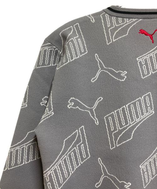 PUMA（プーマ）PUMA (プーマ) 薄手ニット ライトグレー サイズ:SIZE XL 未使用品の古着・服飾アイテム
