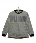 PUMAプーマ）の古着「中綿ジャケット」｜ライトグレー
