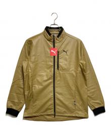 PUMA（プーマ）の古着「ウインドラミネートフルジップブルゾン」｜カーキ