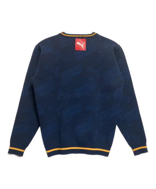 PUMA（プーマ）PUMA (プーマ) 薄手ニット ネイビー サイズ:SIZE XL 未使用品の古着・服飾アイテム
