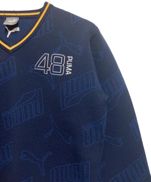 PUMA（プーマ）PUMA (プーマ) 薄手ニット ネイビー サイズ:SIZE XL 未使用品の古着・服飾アイテム