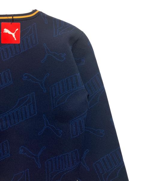 PUMA（プーマ）PUMA (プーマ) 薄手ニット ネイビー サイズ:SIZE XL 未使用品の古着・服飾アイテム