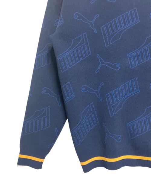 PUMA（プーマ）PUMA (プーマ) 薄手ニット ネイビー サイズ:SIZE XL 未使用品の古着・服飾アイテム