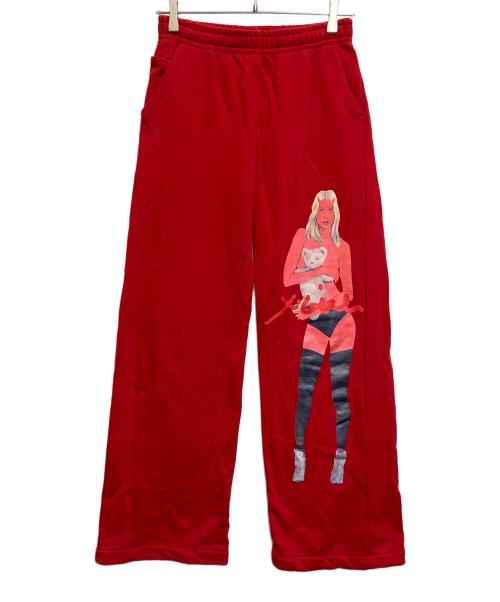 X-GIRL（エックスガール）X-girl (エックスガール) スウェットパンツ レッド サイズ:SIZE Mの古着・服飾アイテム