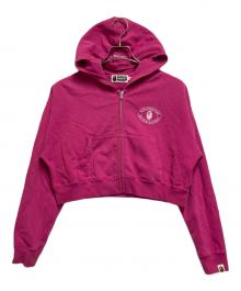 A BATHING APE（アベイシングエイプ）の古着「ジップパーカー」｜ショッキングピンク