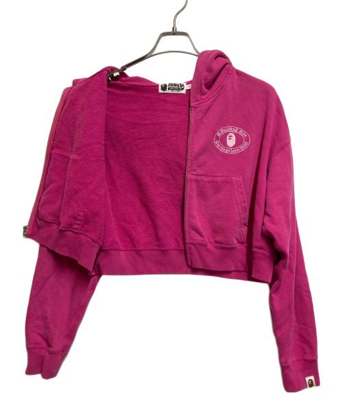 A BATHING APE（アベイシングエイプ）A BATHING APE (アベイシングエイプ) ジップパーカー ショッキングピンク サイズ:SIZE Sの古着・服飾アイテム