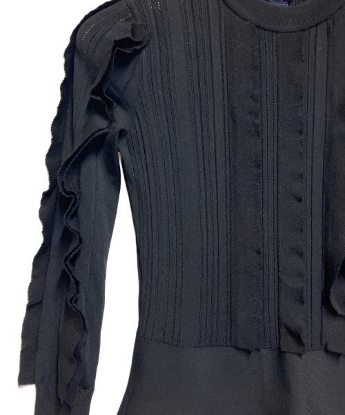 LOUIS VUITTON（ルイ ヴィトン）LOUIS VUITTON (ルイ ヴィトン) ニットワンピース ブラック サイズ:SIZE XSの古着・服飾アイテム