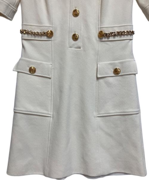 GUCCI（グッチ）GUCCI (グッチ) ショートスリーブワンピース アイボリー サイズ:SIZE XSの古着・服飾アイテム