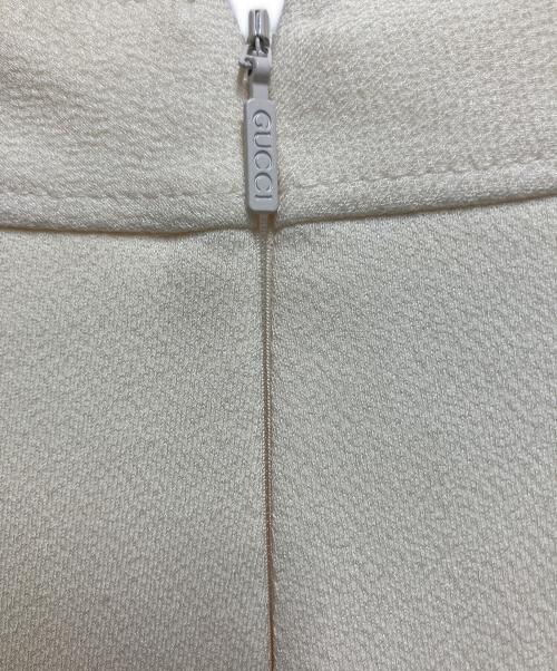GUCCI（グッチ）GUCCI (グッチ) ショートスリーブワンピース アイボリー サイズ:SIZE XSの古着・服飾アイテム