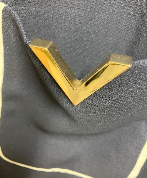 VALENTINO（ヴァレンティノ）VALENTINO (ヴァレンティノ) クレープチュールドレス ネイビー サイズ:SIZE 36の古着・服飾アイテム