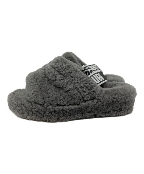 UGG（アグ）UGG (アグ) FLUFF YEAH SLIDE グレー サイズ:SIZE 24cmの古着・服飾アイテム