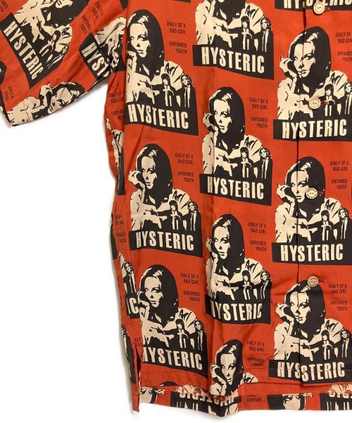 Hysteric Glamour（ヒステリックグラマー）Hysteric Glamour (ヒステリックグラマー) 半袖シャツ レッド サイズ:SIZE Lの古着・服飾アイテム