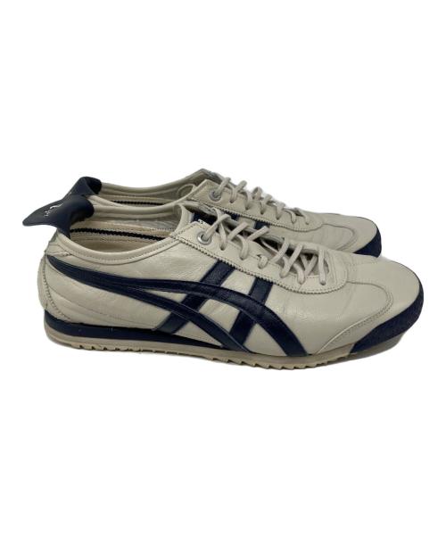 Onitsuka Tiger（オニツカタイガー）Onitsuka Tiger (オニツカタイガー) ローカットスニーカー ホワイト×ブルー サイズ:25.5の古着・服飾アイテム