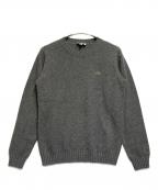 LACOSTEラコステ）の古着「カシミヤ混 クルーネック ニット」｜グレー
