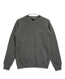 LACOSTE（ラコステ）の古着「カシミヤ混 クルーネック ニット」｜グレー