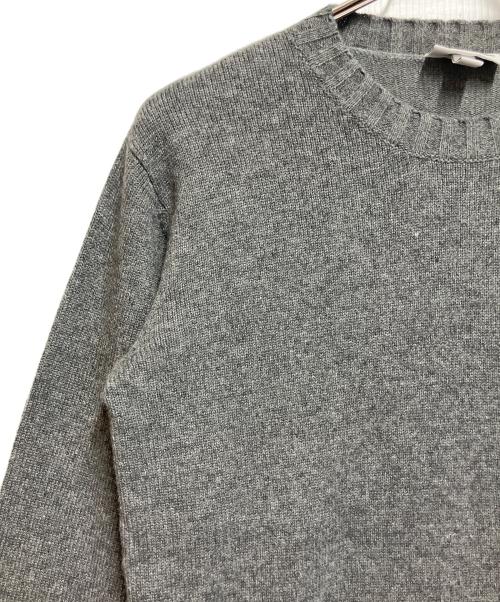 LACOSTE（ラコステ）LACOSTE (ラコステ) カシミヤ混 クルーネック ニット グレー サイズ:SIZE Sの古着・服飾アイテム