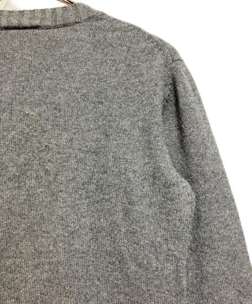 LACOSTE（ラコステ）LACOSTE (ラコステ) カシミヤ混 クルーネック ニット グレー サイズ:SIZE Sの古着・服飾アイテム
