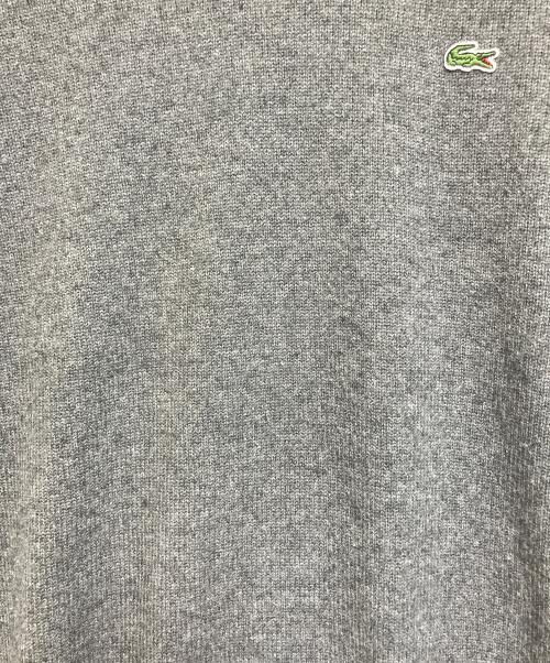LACOSTE（ラコステ）LACOSTE (ラコステ) カシミヤ混 クルーネック ニット グレー サイズ:SIZE Sの古着・服飾アイテム