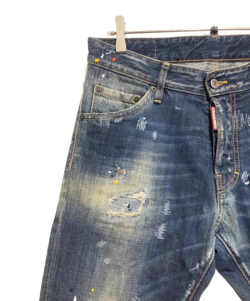 DSQUARED2（ディースクエアード）DSQUARED2 (ディースクエアード) デニムパンツ ブルー サイズ:SIZE 46の古着・服飾アイテム
