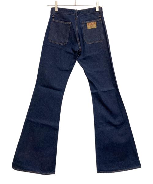 BISON（バイソン）BISON (バイソン) ボタンフライデニムパンツ インディゴ サイズ:SIZE 71cm (W28)の古着・服飾アイテム