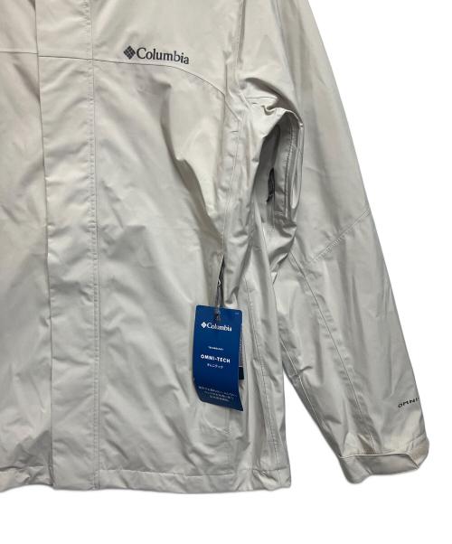 Columbia（コロンビア）Columbia (コロンビア) レインジャケット アイボリー サイズ:Mの古着・服飾アイテム
