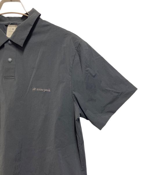 Snow peak（スノーピーク）snow peak (スノーピーク) 半袖シャツ ブラック サイズ:SIZE M 未使用品の古着・服飾アイテム