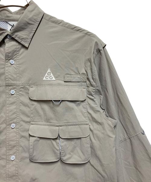 NIKE ACG（ナイキエーシージー）NIKE ACG (ナイキエーシージー) 長袖シャツ グレー サイズ:SIZE M 未使用品の古着・服飾アイテム