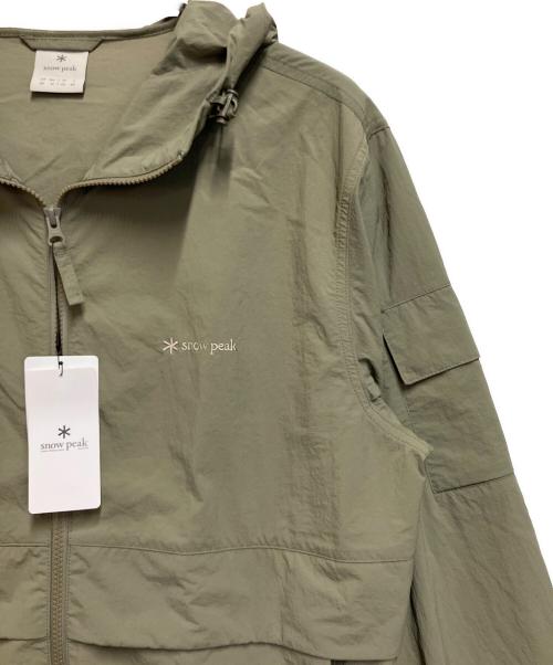 Snow peak（スノーピーク）Snow peak (スノーピーク) Taslan Pocket Windbreaker オリーブ サイズ:SIZE L 未使用品の古着・服飾アイテム