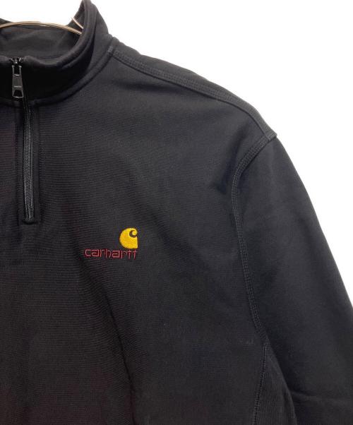 CarHartt（カーハート）CarHartt (カーハート) ハーフジップスウェット ブラック サイズ:SIZE XLの古着・服飾アイテム