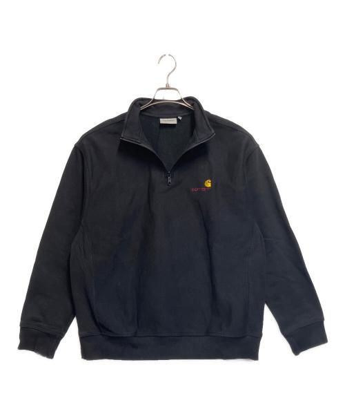 CarHartt（カーハート）CarHartt (カーハート) ハーフジップスウェット ブラック サイズ:SIZE XLの古着・服飾アイテム
