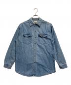 JORDACHEジョーダッシュ）の古着「デニムシャツ」｜ブルー