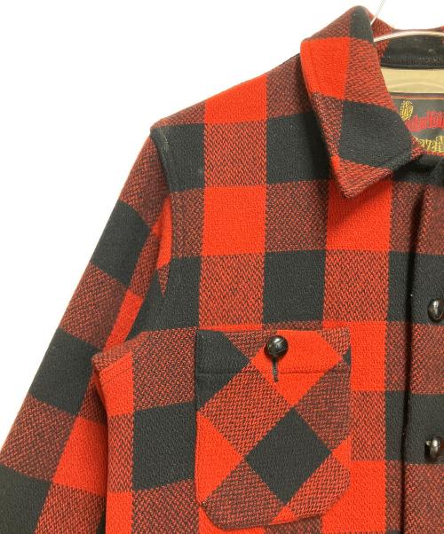 TENDERLOIN（テンダーロイン）TENDERLOIN (テンダーロイン) バッファロージャケット レッド×ブラック サイズ:SIZE Sの古着・服飾アイテム