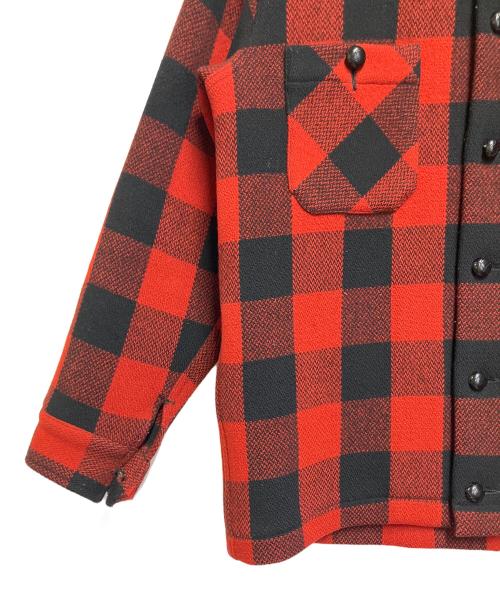 TENDERLOIN（テンダーロイン）TENDERLOIN (テンダーロイン) バッファロージャケット レッド×ブラック サイズ:SIZE Sの古着・服飾アイテム