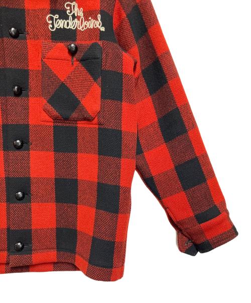 TENDERLOIN（テンダーロイン）TENDERLOIN (テンダーロイン) バッファロージャケット レッド×ブラック サイズ:SIZE Sの古着・服飾アイテム