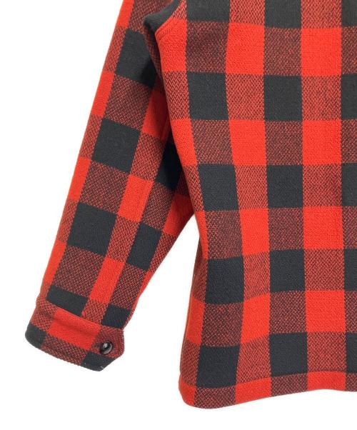 TENDERLOIN（テンダーロイン）TENDERLOIN (テンダーロイン) バッファロージャケット レッド×ブラック サイズ:SIZE Sの古着・服飾アイテム