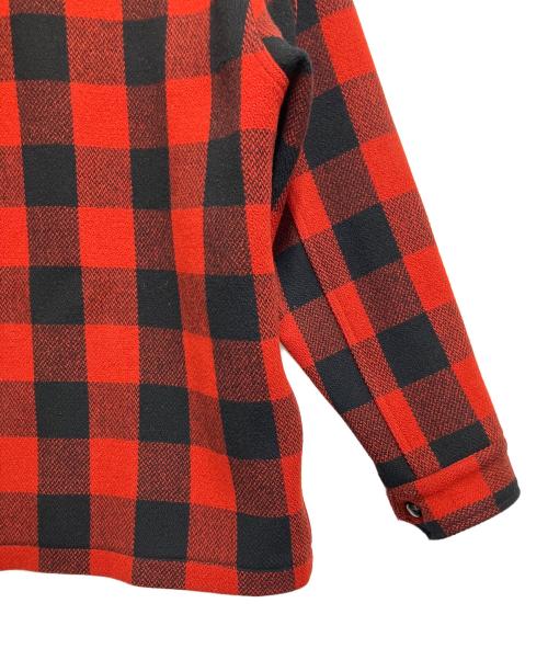 TENDERLOIN（テンダーロイン）TENDERLOIN (テンダーロイン) バッファロージャケット レッド×ブラック サイズ:SIZE Sの古着・服飾アイテム