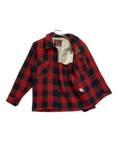 TENDERLOIN（テンダーロイン）TENDERLOIN (テンダーロイン) バッファロージャケット レッド×ブラック サイズ:SIZE Sの古着・服飾アイテム