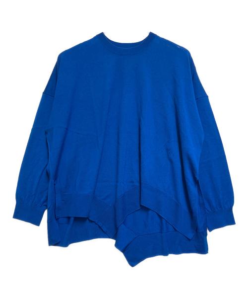 ENFOLD（エンフォルド）ENFOLD (エンフォルド) WAVE-HEM PULLOVER ブルー サイズ:SIZE 38の古着・服飾アイテム