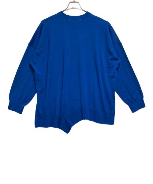 ENFOLD（エンフォルド）ENFOLD (エンフォルド) WAVE-HEM PULLOVER ブルー サイズ:SIZE 38の古着・服飾アイテム