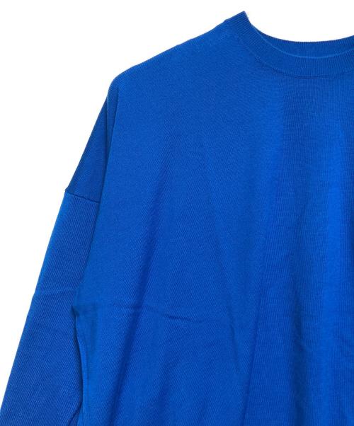 ENFOLD（エンフォルド）ENFOLD (エンフォルド) WAVE-HEM PULLOVER ブルー サイズ:SIZE 38の古着・服飾アイテム