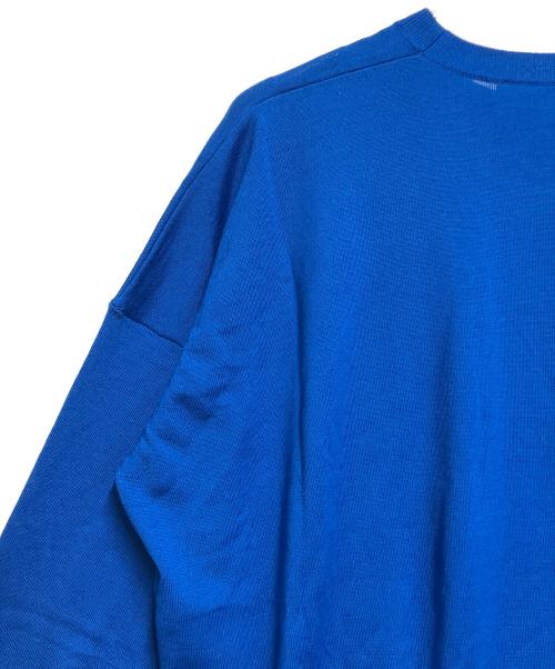 ENFOLD（エンフォルド）ENFOLD (エンフォルド) WAVE-HEM PULLOVER ブルー サイズ:SIZE 38の古着・服飾アイテム